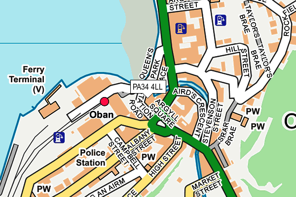 PA34 4LL map - OS OpenMap – Local (Ordnance Survey)