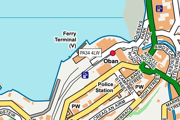 PA34 4LW map - OS OpenMap – Local (Ordnance Survey)