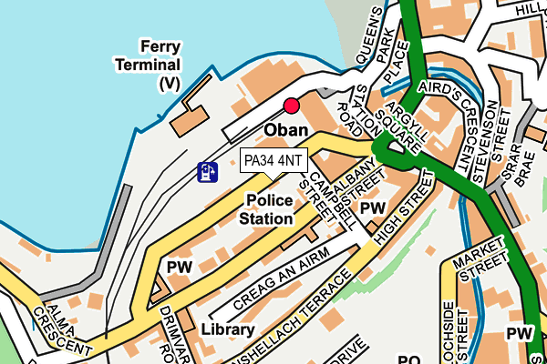 PA34 4NT map - OS OpenMap – Local (Ordnance Survey)
