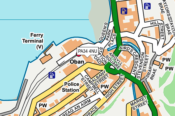 PA34 4NU map - OS OpenMap – Local (Ordnance Survey)