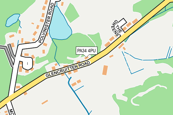 PA34 4PU map - OS OpenMap – Local (Ordnance Survey)