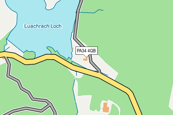PA34 4QB map - OS OpenMap – Local (Ordnance Survey)