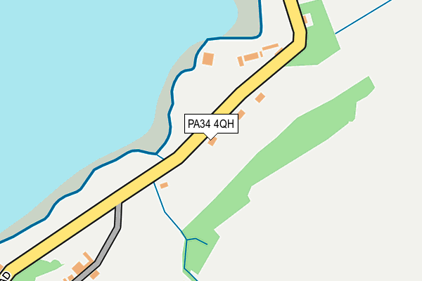 PA34 4QH map - OS OpenMap – Local (Ordnance Survey)