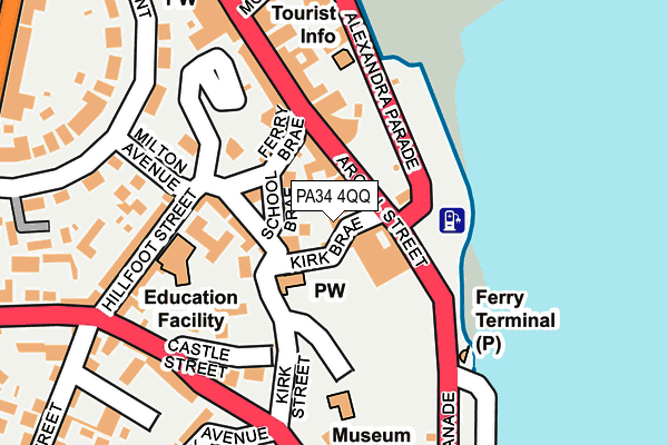 PA34 4QQ map - OS OpenMap – Local (Ordnance Survey)
