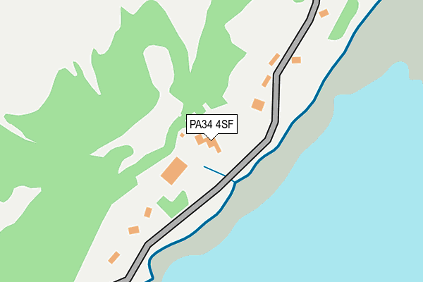 PA34 4SF map - OS OpenMap – Local (Ordnance Survey)