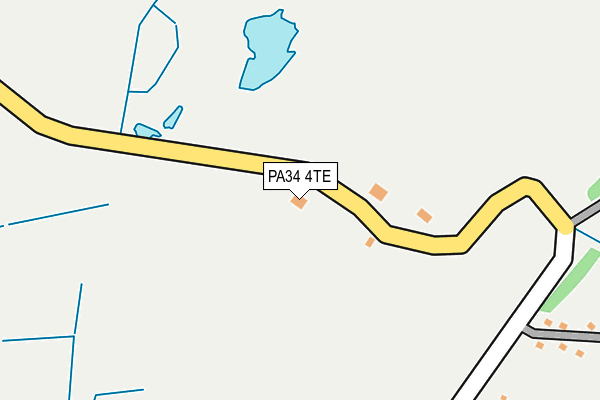 PA34 4TE map - OS OpenMap – Local (Ordnance Survey)