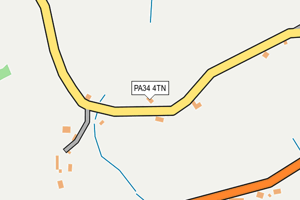 PA34 4TN map - OS OpenMap – Local (Ordnance Survey)