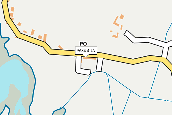 PA34 4UA map - OS OpenMap – Local (Ordnance Survey)