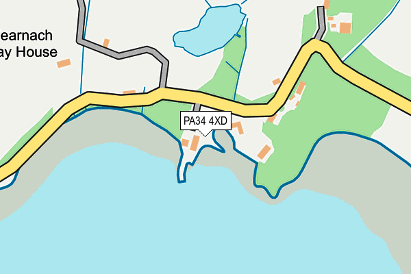 PA34 4XD map - OS OpenMap – Local (Ordnance Survey)
