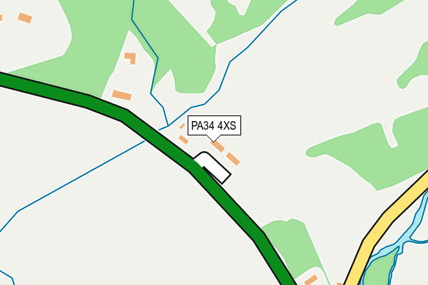 PA34 4XS map - OS OpenMap – Local (Ordnance Survey)