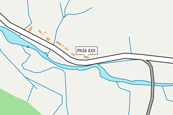 PA34 4XX map - OS OpenMap – Local (Ordnance Survey)