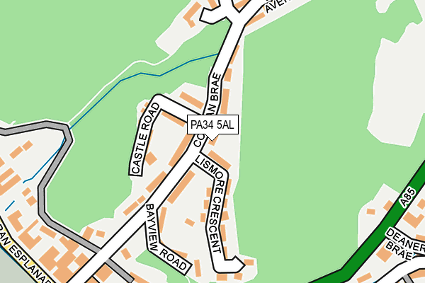 PA34 5AL map - OS OpenMap – Local (Ordnance Survey)