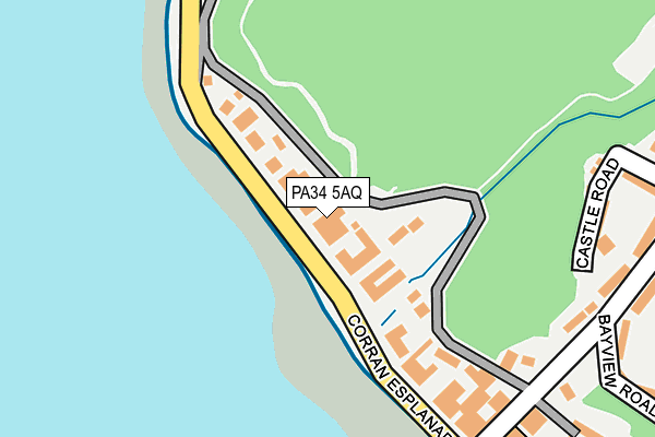 PA34 5AQ map - OS OpenMap – Local (Ordnance Survey)