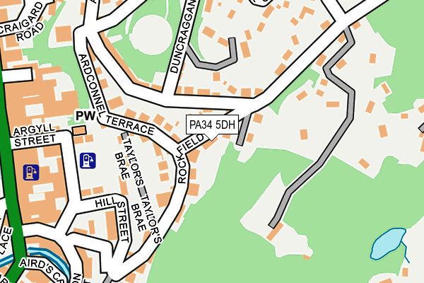 PA34 5DH map - OS OpenMap – Local (Ordnance Survey)