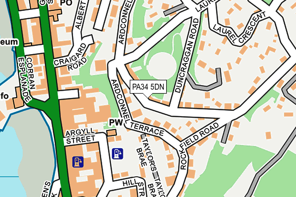 PA34 5DN map - OS OpenMap – Local (Ordnance Survey)
