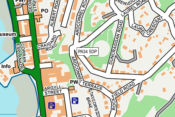 PA34 5DP map - OS OpenMap – Local (Ordnance Survey)