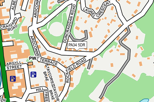 PA34 5DR map - OS OpenMap – Local (Ordnance Survey)