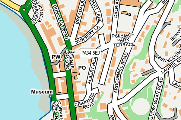 PA34 5EJ map - OS OpenMap – Local (Ordnance Survey)