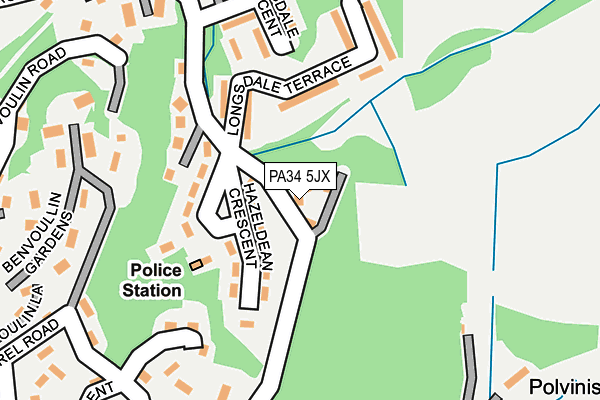 PA34 5JX map - OS OpenMap – Local (Ordnance Survey)