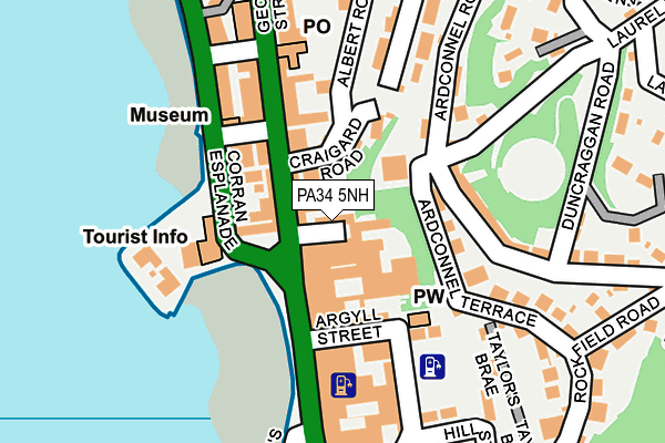 PA34 5NH map - OS OpenMap – Local (Ordnance Survey)