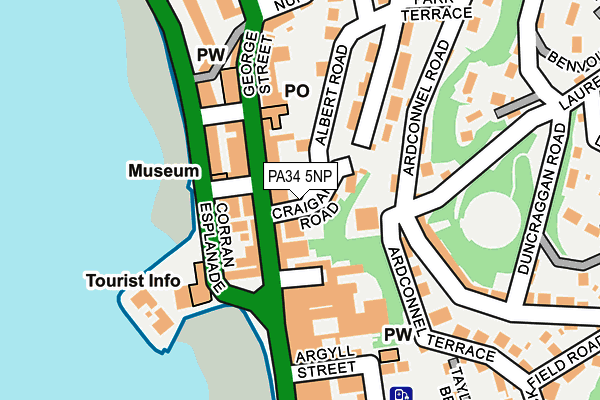 PA34 5NP map - OS OpenMap – Local (Ordnance Survey)