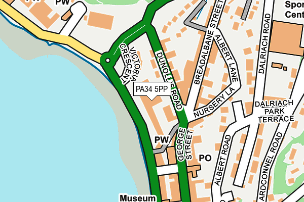 PA34 5PP map - OS OpenMap – Local (Ordnance Survey)