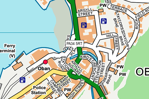PA34 5RT map - OS OpenMap – Local (Ordnance Survey)
