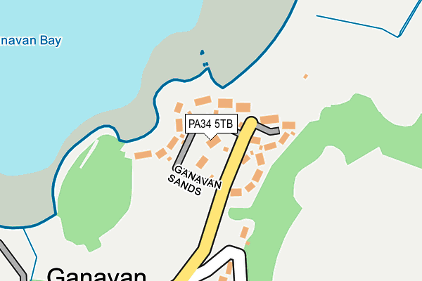 PA34 5TB map - OS OpenMap – Local (Ordnance Survey)