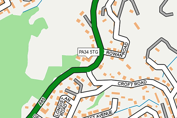 PA34 5TG map - OS OpenMap – Local (Ordnance Survey)