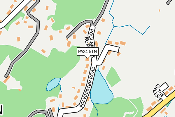 PA34 5TN map - OS OpenMap – Local (Ordnance Survey)