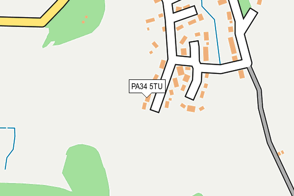 PA34 5TU map - OS OpenMap – Local (Ordnance Survey)