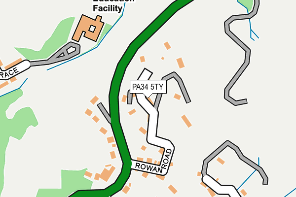Map of GROVEDEN LIMITED at local scale