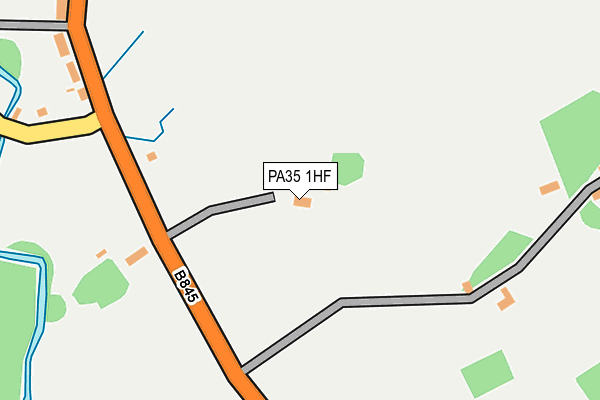 PA35 1HF map - OS OpenMap – Local (Ordnance Survey)