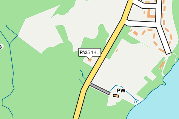 PA35 1HL map - OS OpenMap – Local (Ordnance Survey)