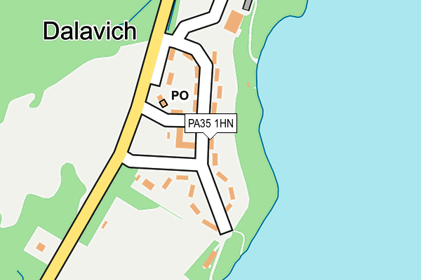 PA35 1HN map - OS OpenMap – Local (Ordnance Survey)