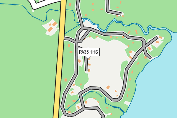 PA35 1HS map - OS OpenMap – Local (Ordnance Survey)