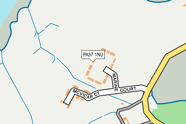 PA37 1NU map - OS OpenMap – Local (Ordnance Survey)