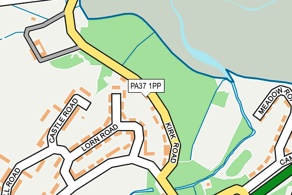 PA37 1PP map - OS OpenMap – Local (Ordnance Survey)
