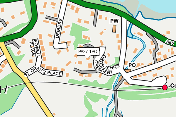 PA37 1PQ map - OS OpenMap – Local (Ordnance Survey)