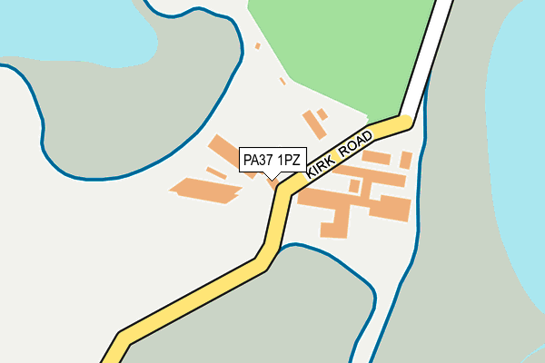 PA37 1PZ map - OS OpenMap – Local (Ordnance Survey)