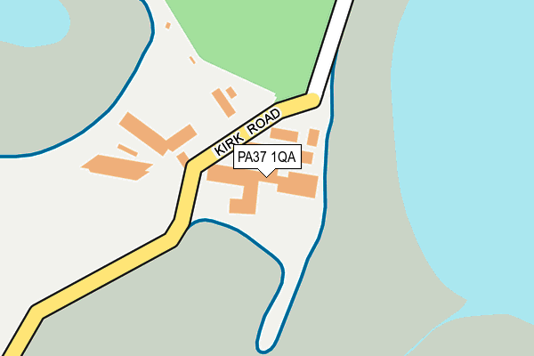 PA37 1QA map - OS OpenMap – Local (Ordnance Survey)