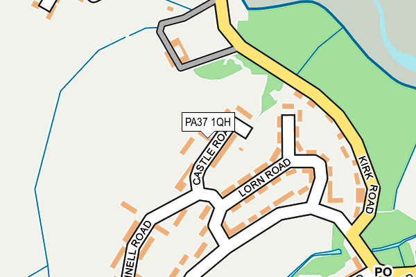 PA37 1QH map - OS OpenMap – Local (Ordnance Survey)