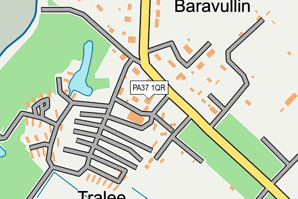 PA37 1QR map - OS OpenMap – Local (Ordnance Survey)