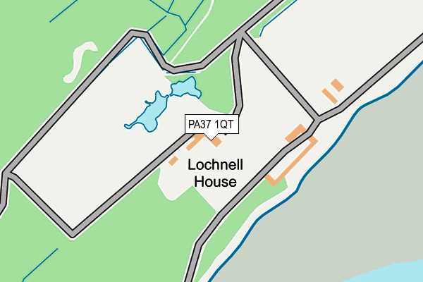PA37 1QT map - OS OpenMap – Local (Ordnance Survey)