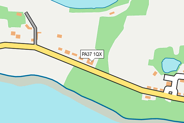 PA37 1QX map - OS OpenMap – Local (Ordnance Survey)
