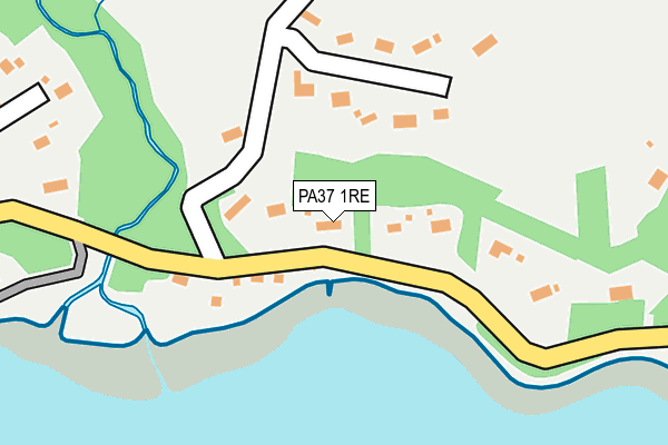 PA37 1RE map - OS OpenMap – Local (Ordnance Survey)