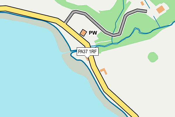 PA37 1RF map - OS OpenMap – Local (Ordnance Survey)