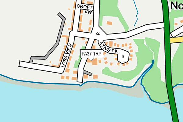 PA37 1RP map - OS OpenMap – Local (Ordnance Survey)