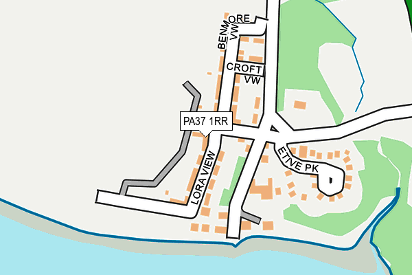 PA37 1RR map - OS OpenMap – Local (Ordnance Survey)