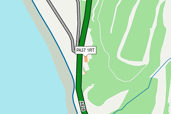 PA37 1RT map - OS OpenMap – Local (Ordnance Survey)